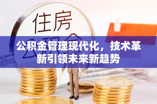 东源公积金管理现代化，技术革新引领未来新趋势