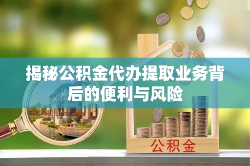 东源揭秘公积金代办提取业务背后的便利与风险