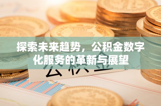 东源探索未来趋势，公积金数字化服务的革新与展望