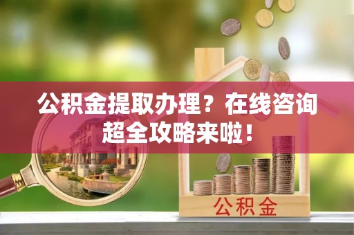 东源公积金提取办理？在线咨询超全攻略来啦！
