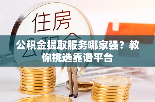 东源公积金提取服务哪家强？教你挑选靠谱平台
