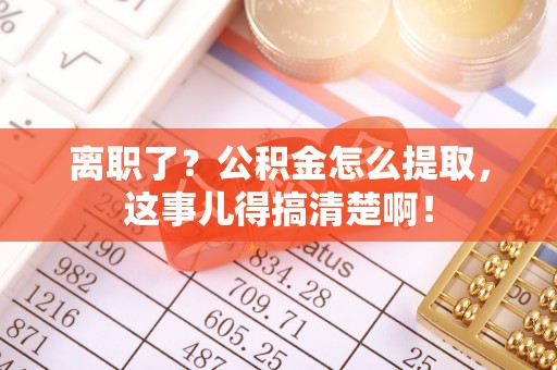 东源离职了？公积金怎么提取，这事儿得搞清楚啊！
