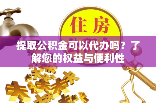 东源提取公积金可以代办吗？了解您的权益与便利性