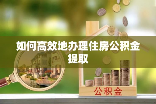东源如何高效地办理住房公积金提取
